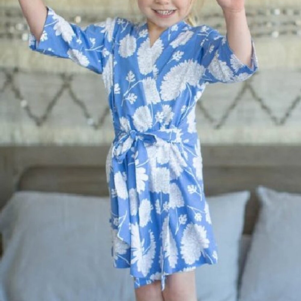 Girls Floral Robe 4T Toddler - Picture 2 of 3